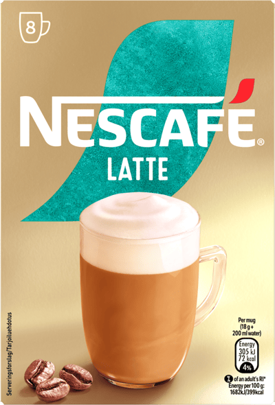 Omedelbar latte Nescafé 6 STK