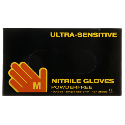 Engangshandske Ultra Sensitive Sort M