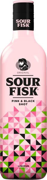 Sikker på fisk rosa og svart 15% 07l