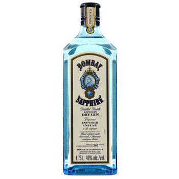 Bombay Sapphire London Gin uscat 40% 1,75 l.