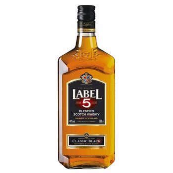 Etikett 5 Whisky 40% 1 l.