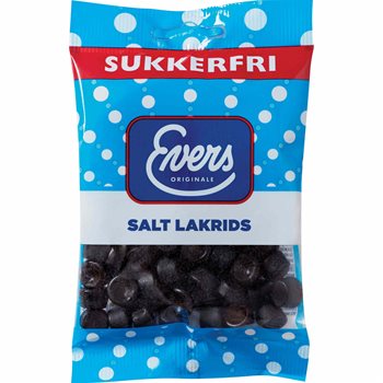 Evers sockerfria salt lakrits 70 g.