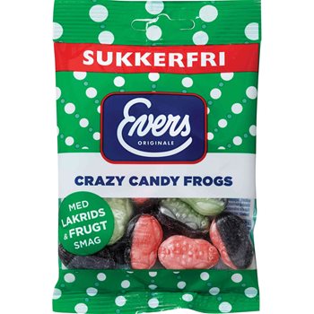 Evers sukkerfritt vanvittig candy frosker 70g