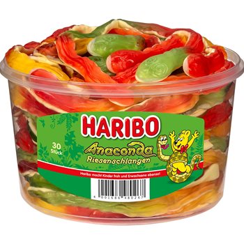 Haribo -Riesenschlangen 30 PCs 1200 g