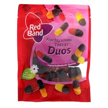 Rote Band FRURCHTGUMMI LICORICE Duos 200g