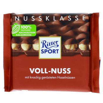 Ritter Sport melk med hele nøtter 100g