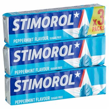 Stimorol Peppermint Sugar Free 3-Plack 42 g