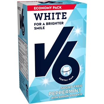 V6 White Peppermint Economy Package 72 G