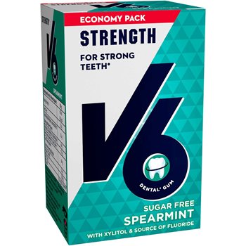 V6 stærke tænder spearmint 70 g